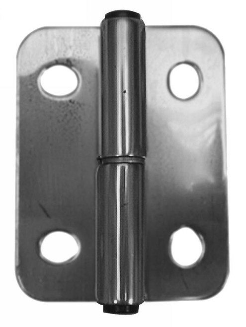 Hinge 3 X 4 Polished Stainless Steel With Holes, Right Hand