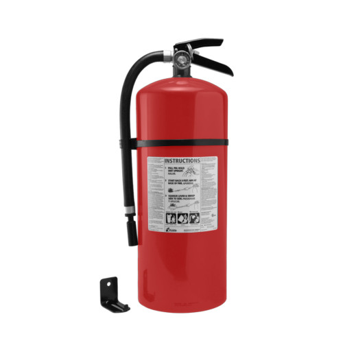 Kidde pro line 10 lb. Abc extinguisher, metal valve and steel cylinder, at-a-glance pressure gauge