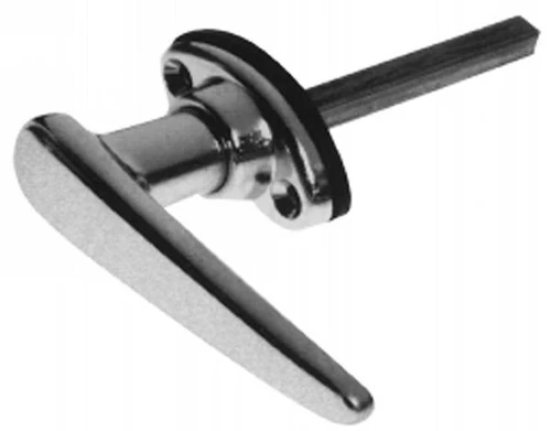 A.L. Hansen Non-Locking Chrome L Handle With Gasket. AH 262 3/4 CH |Austin Hardware