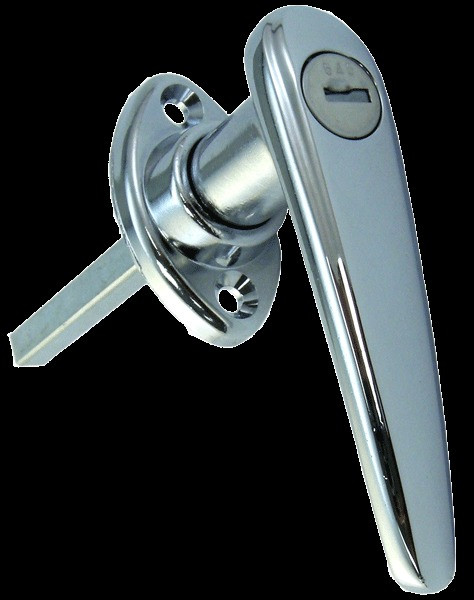Chrome Locking L-Handle With Gasket AH 272 1/2 CH PK503 |Austin Hardware