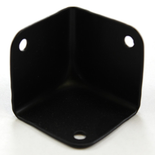 Flat corner, black AH 1060 BLK |Austin Hardware