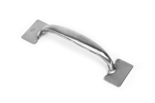 Grab Handle, Length 5 3/4 In., Height 1 1/2 In. No Holes, Plain Steel. AH 3284 PL N/H |Austin Hardware