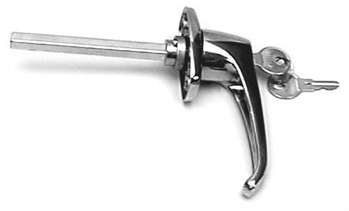 Locking L Handle, Black Powder Coat AH GD303 112 BLK |Austin Hardware