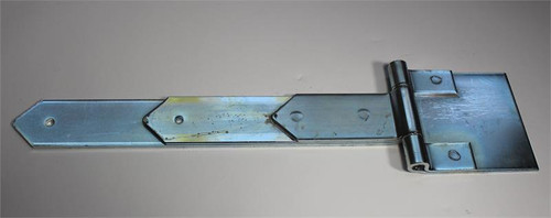 A.L. Hansen Flush Strap Hinge, Zinc, 16" X 2-1/4". ALH 16-A ZN F |Austin Hardware