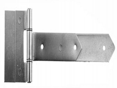 A.L. Hansen 12 In. Flush Strap Hinge, Square Butt, Zinc Plated ALH 12-A ZN |Austin Hardware