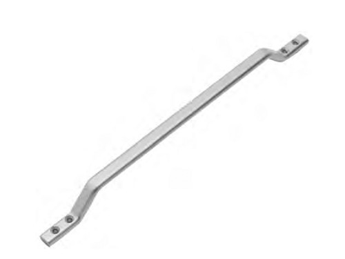 Grab Handle, 7/8 In. Aluminum, Length 15 In., Four Mounting Holes