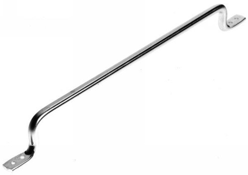 Grab Handle, Die Formed Steel Zinc Plated, Overall Length 29 11/16 In., Grab Length 24 1/2 In.