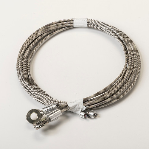 1-XX-125 Stainless steel cable, 5/16 in. Eye, 125 in. Long Austin Hardware & Supply