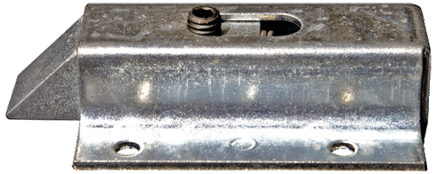 A.L. Hansen End Bolt, Flush, 3-3/4 in. L x 2-1/8 in. W, Accepts 3/8 in. Dia. Rod, Zinc Finish ALH 90 ZN F 3/8 |Austin Hardware