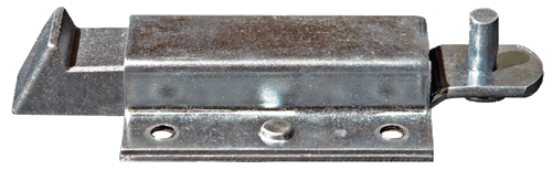 End Bolt, Flush, 30 degree, for use with with Flat Rod, Zinc Finish