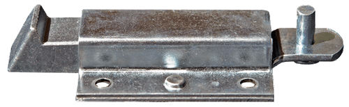 A.L. Hansen End Bolt, Flush, 30 degree, for use with with Flat Rod, Zinc Finish ALH 90-W ZN F 30 |Austin Hardware
