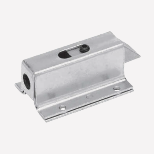 A.L. Hansen End Bolt, Offset 9/16 In., No Finger Hook, 3-3/4 In. L X 2-1/8 In. W, Accepts 1/4 In. Dia. Rod, Zinc Finish ALH 90 ZN O W/O |Austin Hardware