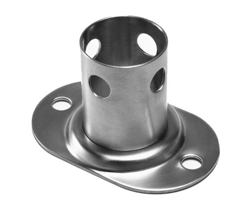 Bus Rail Fitting, Fixed Base Style, No Insert, Stainless Steel BF FIXBASE SS |Austin Hardware