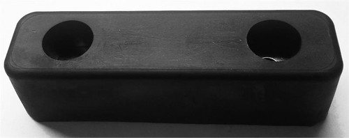 Rubber dock bumper, 7-7/8 in. L x 2-1/2 in. W x 2 in. H with (2) 1/2 in. Bolt holes on 4-5/8 in. Centers B-42 BUMPER |Austin Hardware