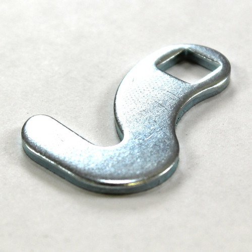 Cam Only, Hook Style, Zinc Plated, Length from Center of Square Hole to Inside of Hook 1 3/16 in.