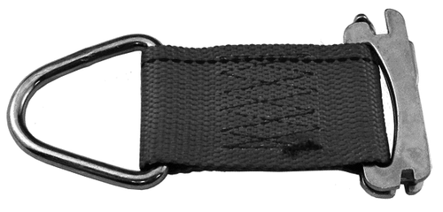 Rope Tie-Off For E-Track With 3-Piece End Fitting.  3,000 Lbs. Strength Capacity, 1,000 Lbs. Working Load Limit. Rope Tie-Off For E-Track With 3-Piece End Fitting.  3,000 Lbs. Strength Capacity, 1,000 Lbs. Working Load Limit.