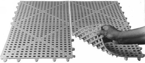 Dri-dek edge, black, 12 in. x 2 in. x 9/16 in.
