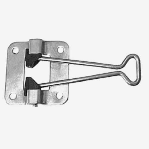 Door Holdback, Male Only, 4 in. L with Anti-Rattle Detent, SS DH-HC-M405-SS |Austin Hardware