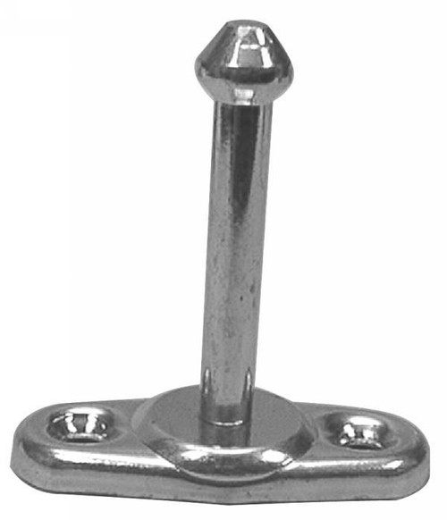 Door Holdback, Plunger Only, 3-1/8 in. L, Zinc Finish