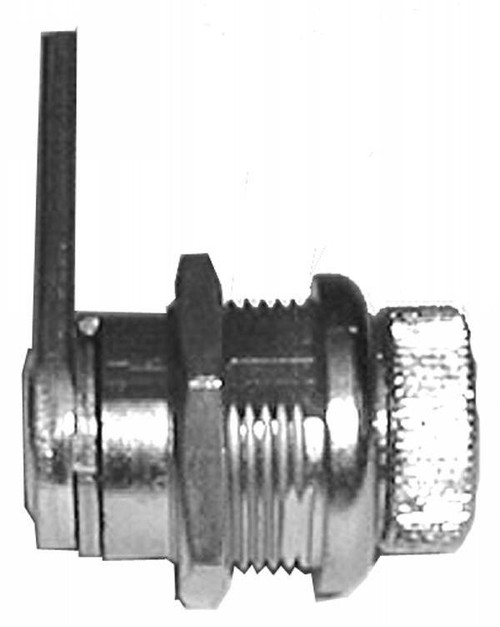 3/8 in. Dummy Lock Cylinder, Pressure Cast Alloy, Knurled Steel Knob, Polished Chrome Finish, CL 133 Cam Supplied