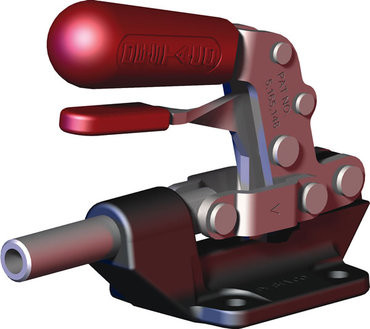 Stright line action clamp with toggle lock plus, allow handle to rotate and fall below mounting plane to lock in retracted position, 2,670N holding capacity DS 603-R |Austin Hardware