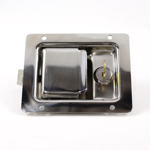 Paddle Handle, Key Locking, Stainless Steel