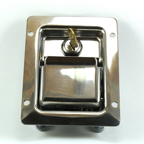 2-Point Paddle Handle, Center Only, Stainless, Keyed 510