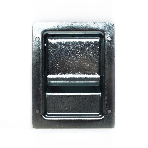 Paddle Handle Latch, Cable Actuating, Non Key-Locking, 5-1/2 In. L X 4-1/4 In. W, Square Radius Corners, Ss