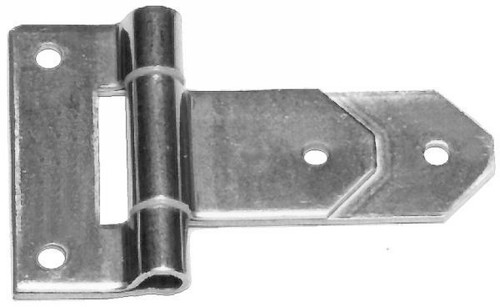 Hinge, Polished Stainless, Flush
