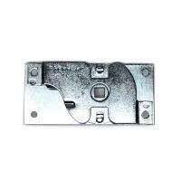 Eberhard Right Hand Three point center case for light duty applications|Uses .31" dia rods|Zinc plated|.31" square hole for handle. Right hand pictured EMC 5611-50 ZN RH |Austin Hardware