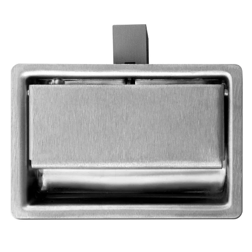 Eberhard Paddle Handle, Stainless Steel, Brushed Satin Finish, With Blind Mounting Bracket EMC 4400 SS PK | Austin Hardware