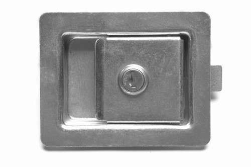 Paddle Handle, Key Locking, Zinc Plated - 1