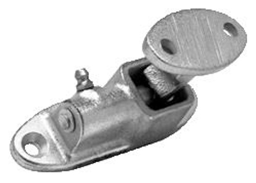 Door Holder, Spring Loaded, Heavy Duty, Malleable Iron 2-Piece, 3 in. Hook Projection