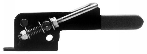 Eberhard Draw Latch, Heavy-Duty, Self-Adjusting Stainless Steel Tension Springs, Up to 7/16 in. U-Bolt Adjustment, Padlock Eye Provides for up to a 3/8 in. Dia. Padlock Shackle, Hook not included EMC 930 BLK |Austin Hardware