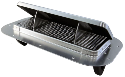 Genesis Low Profile Easy Open Vent in Black for Trailers, Trucks, and Industrial Vehicles EOV ALP BLACK |Austin Hardware