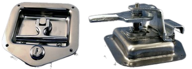 Eberhard Folding T-Handle, Key-Locking, Adjustable Cam, 4-7/8 X 4-3/4, Clockwise Rotation, Zn, Keyed 545, Right Hand EMC 9-8004 ZN 545 R | Austin Hardware