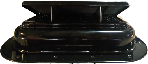 Genesis Easy Open Vent, Steel with Black E-Coat, High Profile, Ergonomic Grip, Adjustable Air Flow, Mounting Holes, Composite Ends EOV SHP |Austin Hardware
