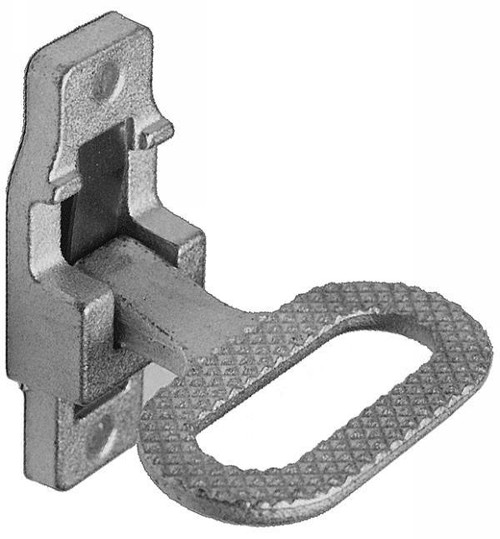 Handle, folding, 4 in. Projection when open, 1 in. Projection whe closed, (2) 21/64 in. Mtg. Holes on 3-7/8 in. Centers, zn black powder coated FHG-4 ZN BLK PC |Austin Hardware