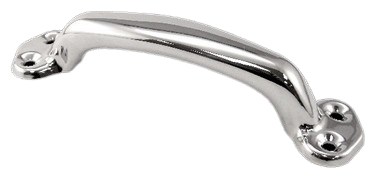Grab Handle, Stamped Steel, Chrome Plated, Hollow, Overall Length 8 15/16 In. Height 1 25/32 In.Four Mounting For Oval Head Screws GH-550-CH |Austin Hardware