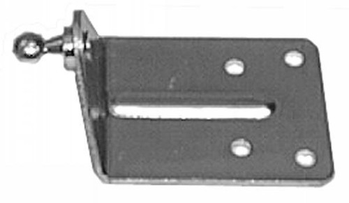 Mounting Bracket for Gas Springs, 10mm ball stud, (4) .188 in. diameter mounting holes, Zinc finish