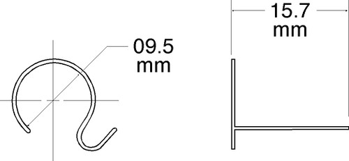 SAFETY CLIP FOR 16301 13 MM