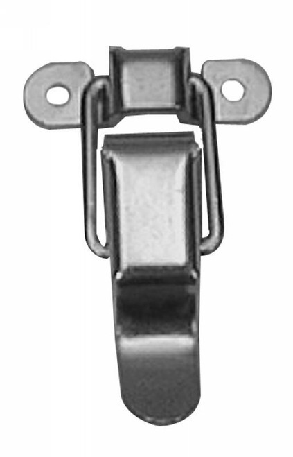 Clamp and strike, no mounting holes. Zinc plated with special bend in bail. HC 224 ZN |Austin Hardware