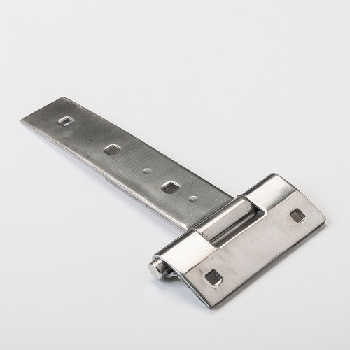 8in. Strap Hinge, 3/8in. Offset, Square Holes, Removable Pin
