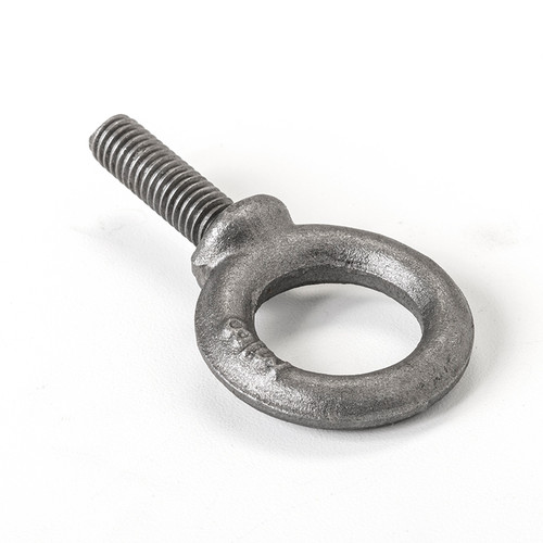 Shouldered eye bolt, standard shoulder pattern, 3/8 in.-16 unc-2a thread, 1-1/4 in. Thread length, safe workload 1,300 lbs., Breaking strength 6,300 lbs., Plain finish K2023 |Austin Hardware