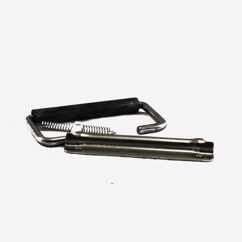Chest Handle, Spring Loaded With Rubber Grip, Stainless Steel