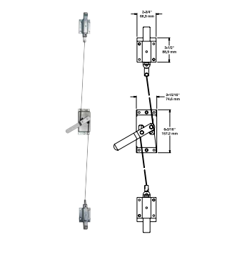 K 168-C-1 2PT CABLE ACTIVATED LATCH W/ Austin Hardware & Supply