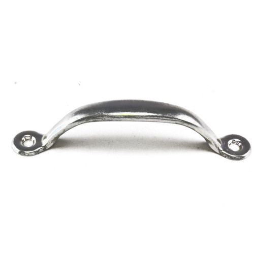 Grab Handle, Stamped Steel, Zinc Plated, Overall Length 4 3/4 In. Height 1 In. Two Mounting Holes