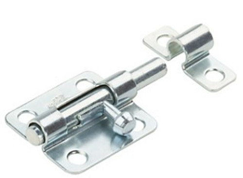2-1/2" Barrel Bolt, w/strike, Zinc Plated