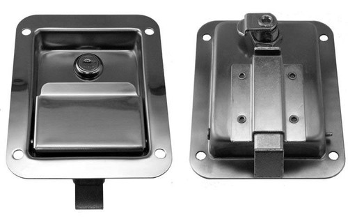 Paddle Handle Latch, Key-Locking, Single-Point Engagement, Flat Tray, 5-1/2 In. L X 4-1/4 In. W, 30 All-Steel Bolt, (4) 17/64 In. Mtg. Holes On 4-1/8 In. X 3-5/8 In. Centers, Ss, Keyed Ch545 PAD-1DSL-SS-CH545 |Austin Hardware