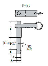 Quick Release Pin, 3/8" Pin Dia, 3.5" Grip Length NAS1336A5C35D |Austin Hardware